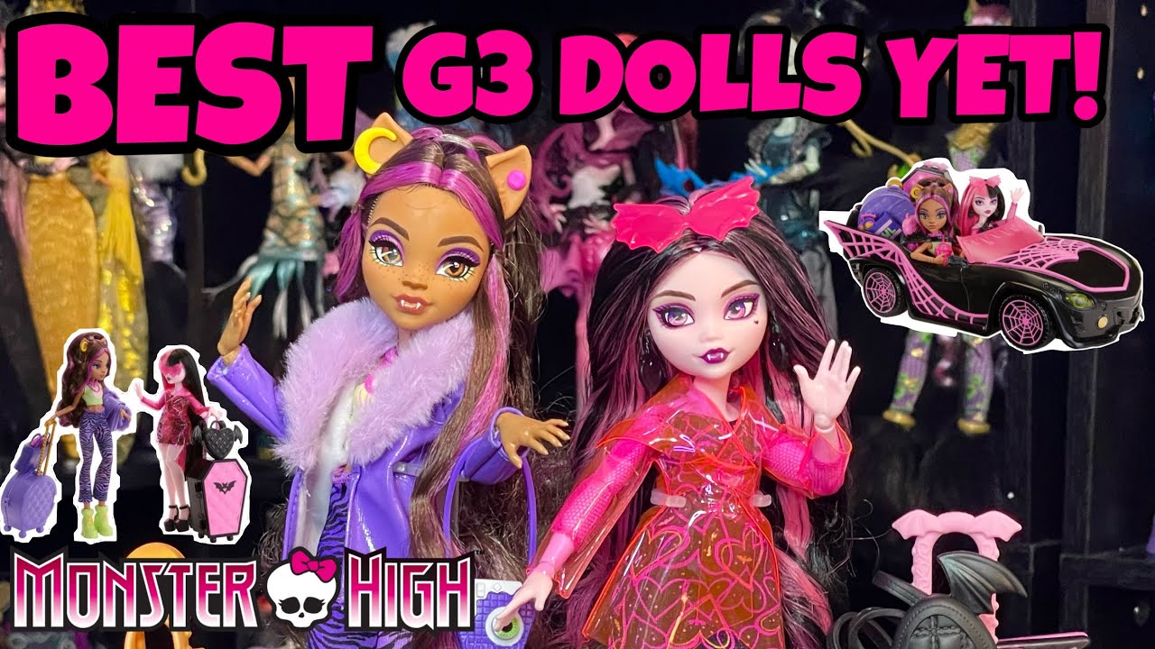 Я ВЛЮБЛЕНА! Обзор куклы Дракулаура и Клодин Вульф из Monster High G3 Eekend Getaway + распаковка! 🩷💜