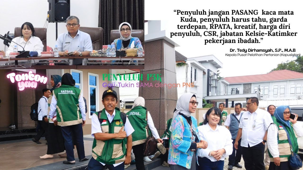 Kapuslatan, Status ASN, Penyuluh Kreatif, RPATA, Kelsie, Katimker jabatan ibadah #kementan #bppsdmp