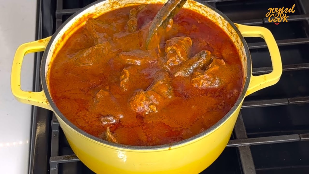This Goat meat stew with roasted peppers is so tasty . Everyone loved it. 😋💯