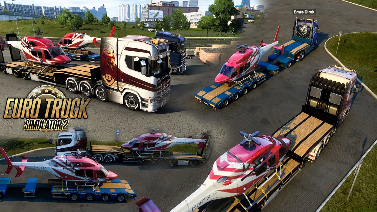 ETS 2 |  DLC HIGH POWER | HELİKOPTER GÖTÜRÜYORUZ | İstanbul (TR) - Targu Mureş (RO) 972 Km