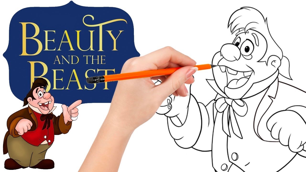 How to draw LeFou, much smarter than he looks - Beauty and the Beast
