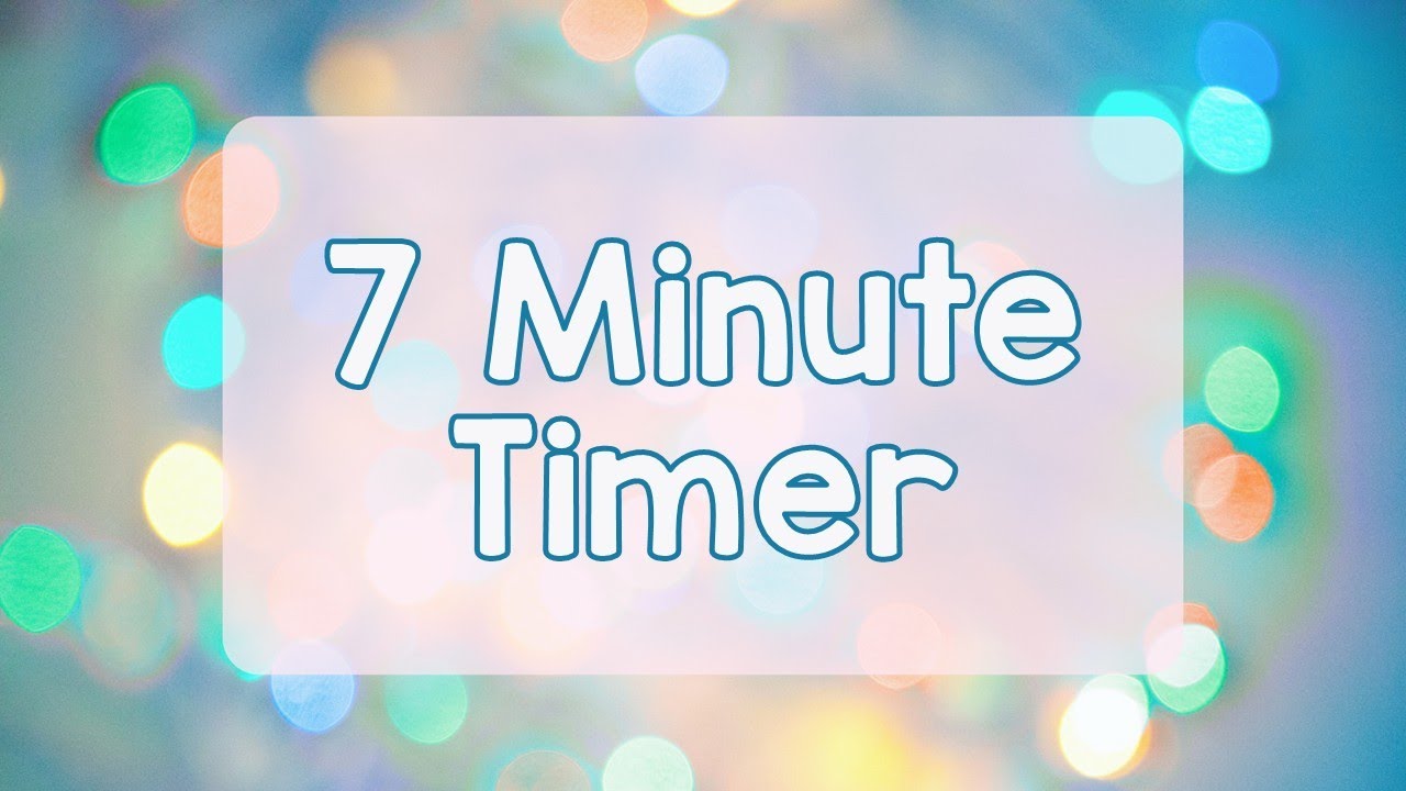 7 Minute Timer - Light and Bright Background - Chill Timer - Calm Ending Chime - No Music - Simple
