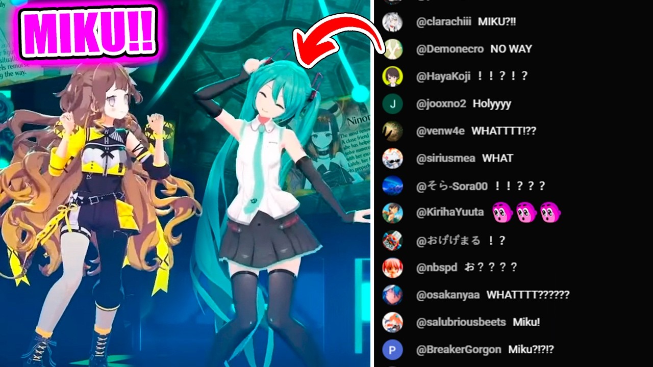 Anya Caught Everyone Off Guard When Miku Appeared In Her 3D Birthday Live