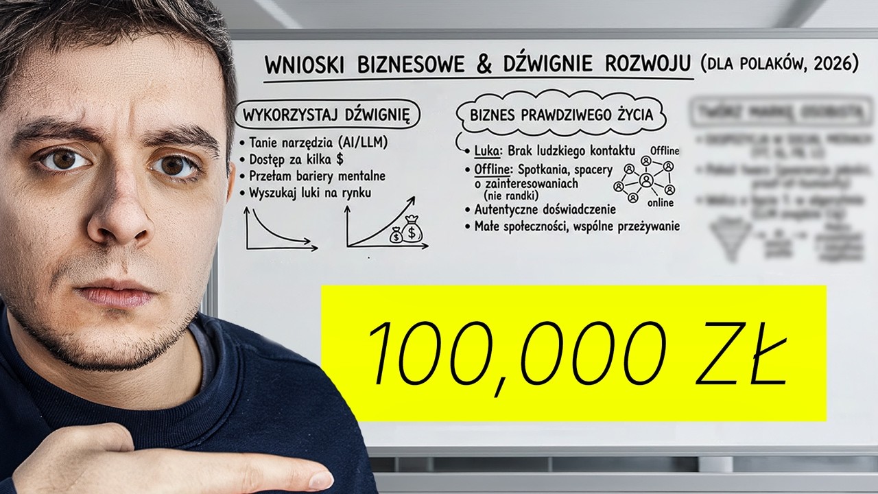 Gdybym Chciał Zarobić Swoje Pierwsze 100000 zł w 2026, Zrobiłbym To