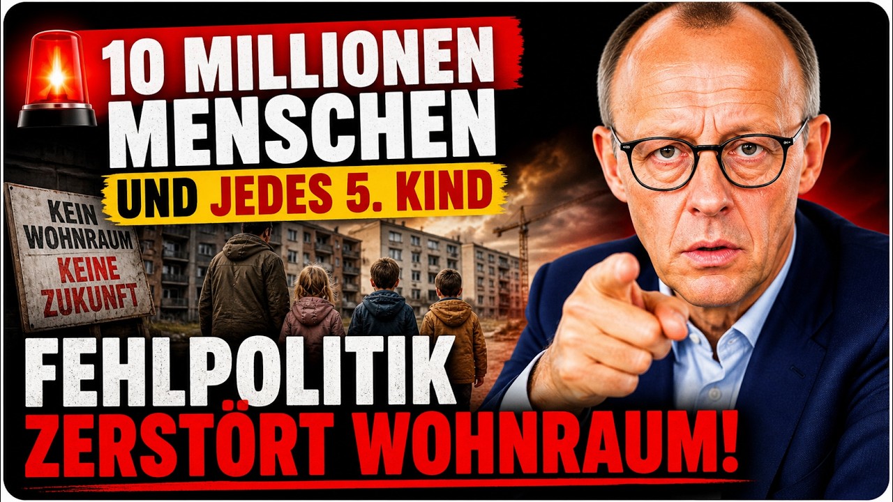 🚨10 MILLIONEN MENSCHEN UND JEDES 5. KIND FEHLPOLITIK ZERST&Ouml;RT WOHNRAUM🚨