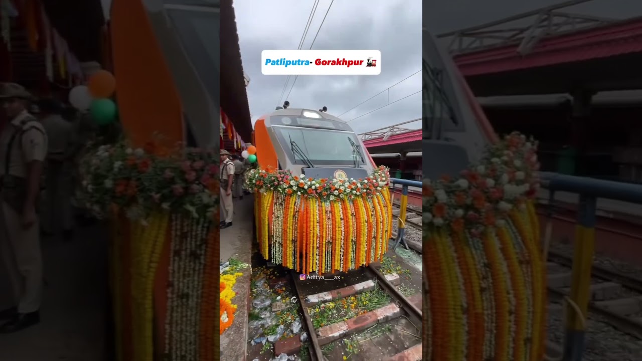 Pooja Before Inaugration of Patliputra Gorakhpur Vande Bharat Express #Train #Vandebharat #Viral