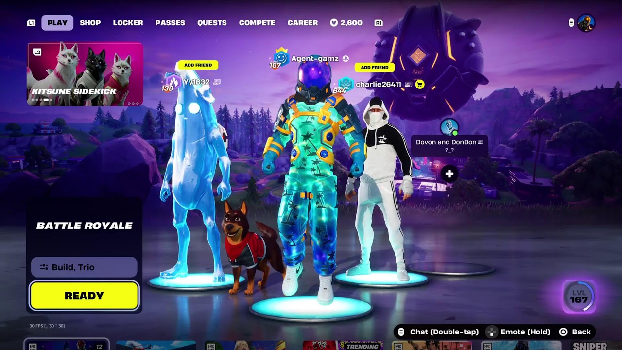 Playing fortnight