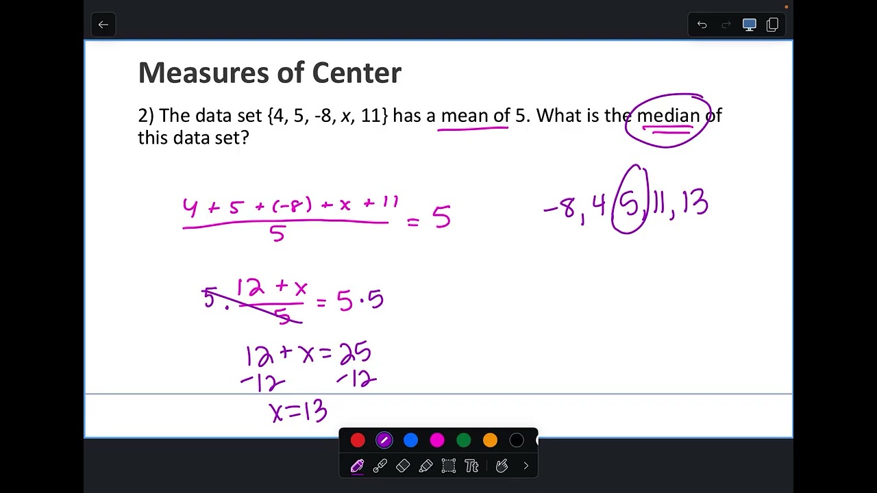 ACt prep - central tendency