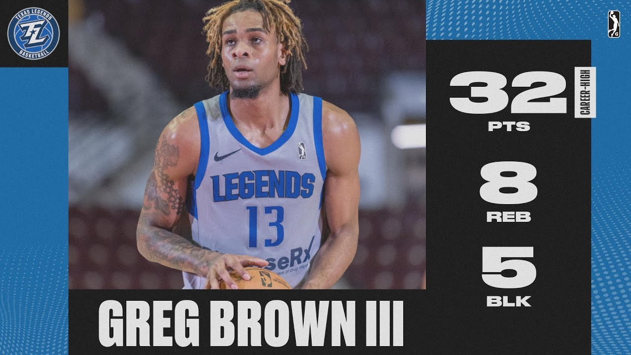 Greg Brown lll Sets New Career-High 32 PTS In Texas Legends Win!