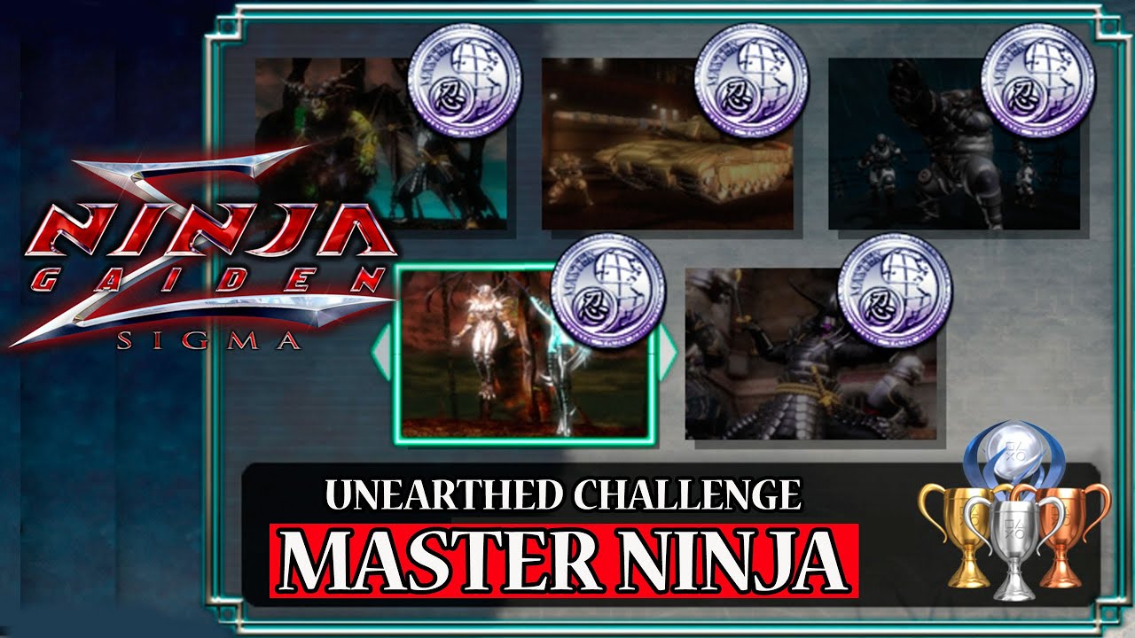 HOW TO Beat UNEARTHED CHALLENGE in Ninja Gaiden Sigma (Platinum Trophy) MASTER NINJA