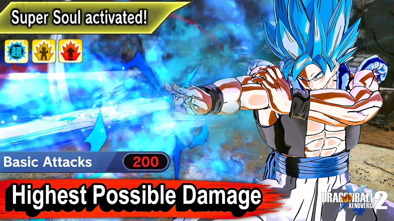 200 Basic Attack Blue Evolved Male Saiyan Is Broken! - Dragon Ball Xenoverse 2