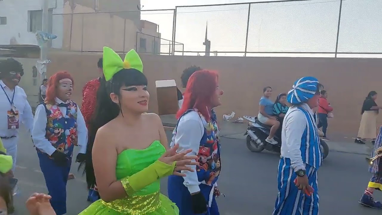 Día del Payaso Peruano Pasacalle en Pisco .