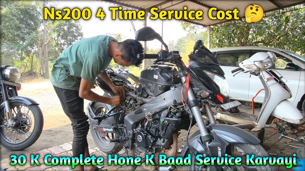 30,000 Km Complete Karne K Baad Service Kar Di | Ns200 Service Cost | Ns200 Minor Geniune Service
