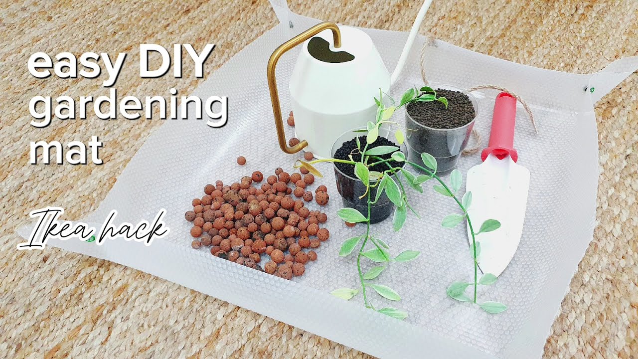 Easy DIY Gardening Mat | Mess-free indoor gardening  | Ikea Hack