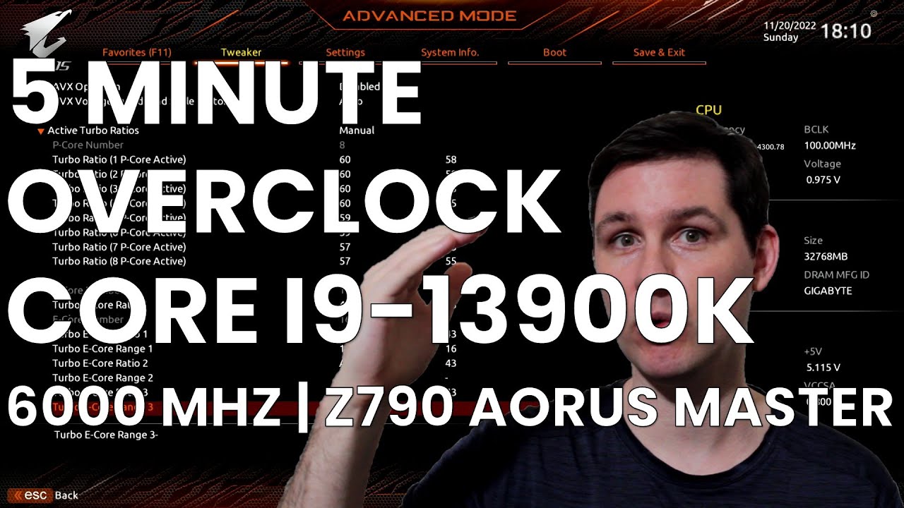5 Minute Overclock: Core i9-13900K to 6000 MHz