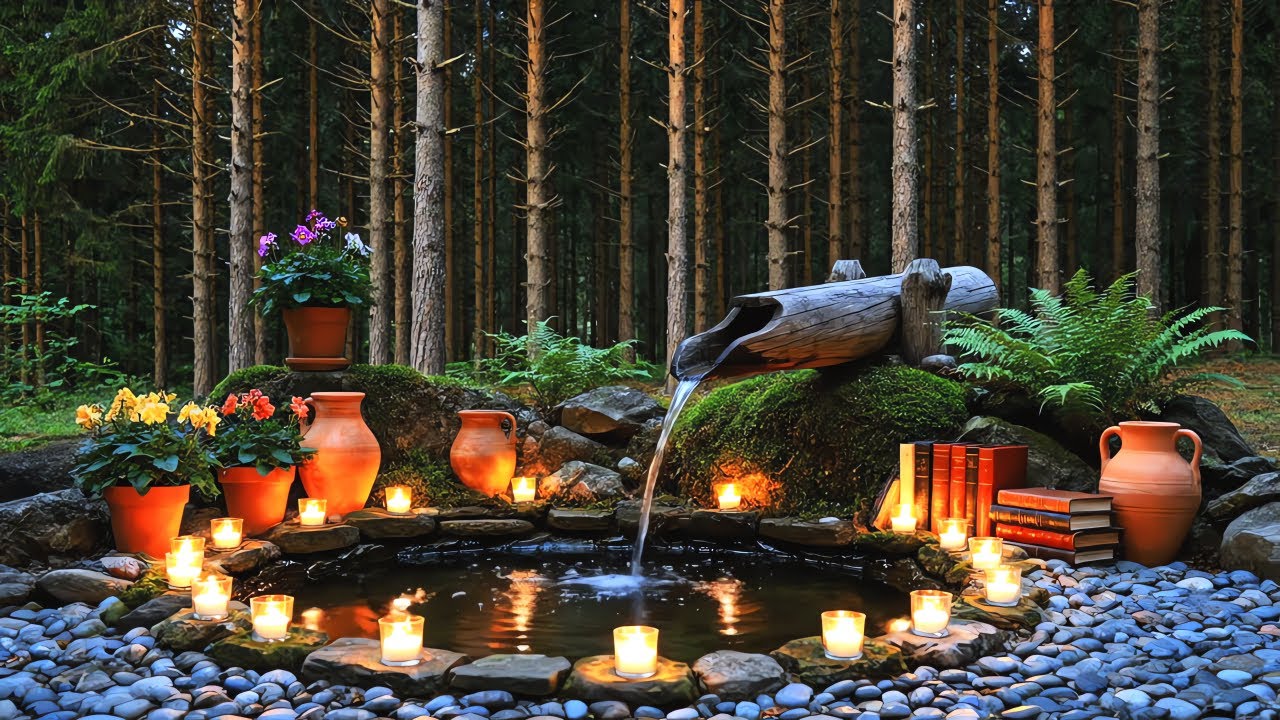 Peaceful Meditation Music & Nature Water 🌿 Anxiety Relief, Deep Relaxation