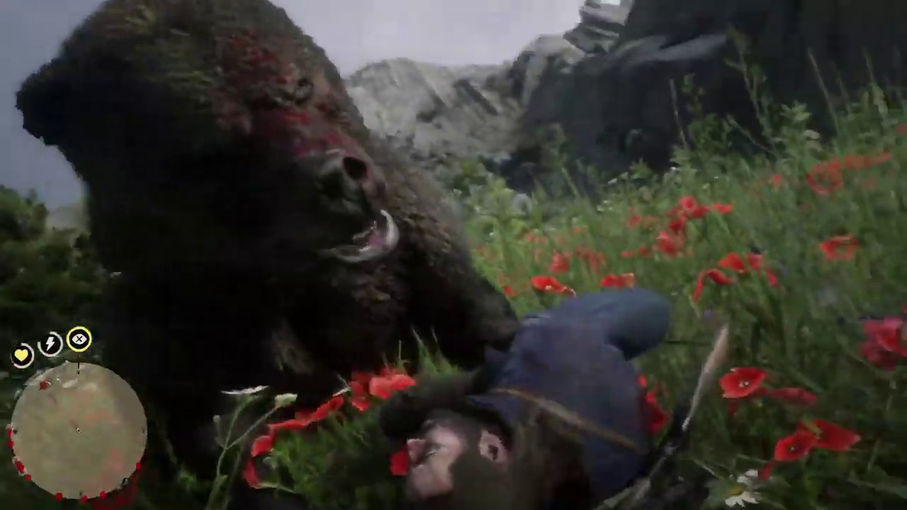 [RDR 2] Котятку хавает медвед.