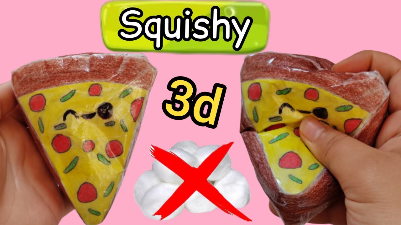 paper squishy pizza 3d🍕🍕Paper Squishy tutorial/paper squishy ideas#papercraft#papersquishy