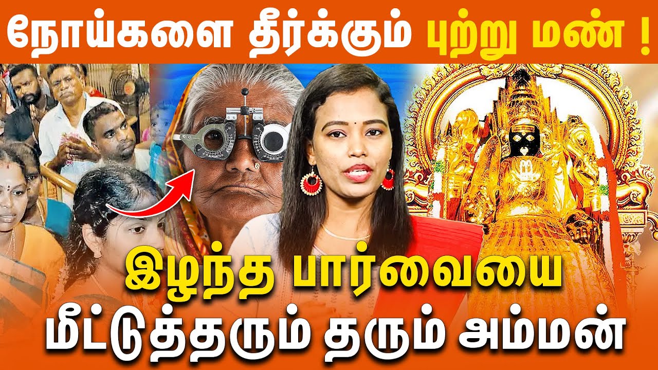 நோய்களை தீர்க்கும் புற்று மண் !  பார்வையை மீட்டுத்தரும்  தரும் அம்மன் Punnainallur Mariamman Temple
