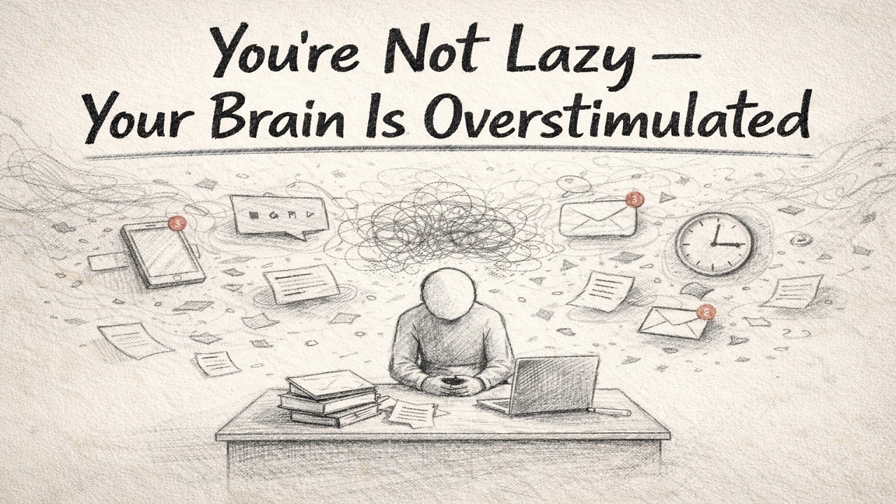 You’re Not Lazy — Your Brain Is Overstimulated