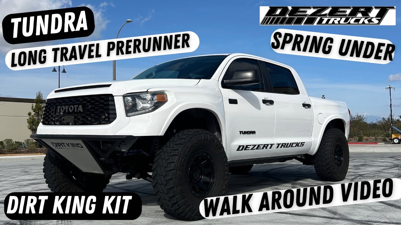 2021 Tundra 4wd Prerunner, walk around video, Dirt King long travel. 37” tires on King shocks