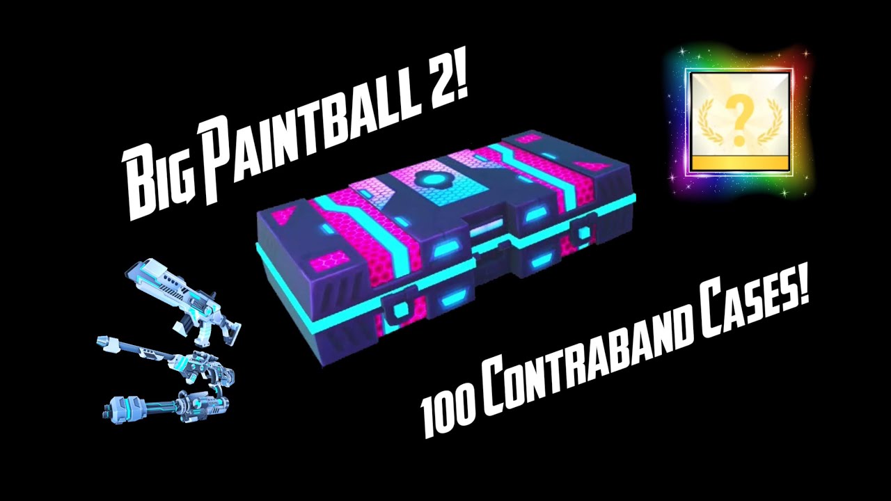 Big Paintball 2! Opening 100 Contraband Cases!