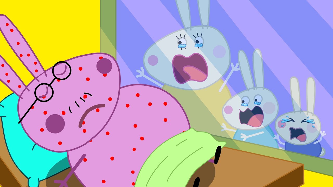 Will the rabbit dad overcome the difficulties in the hospital??! Rebecca Rabbit Funny Animation