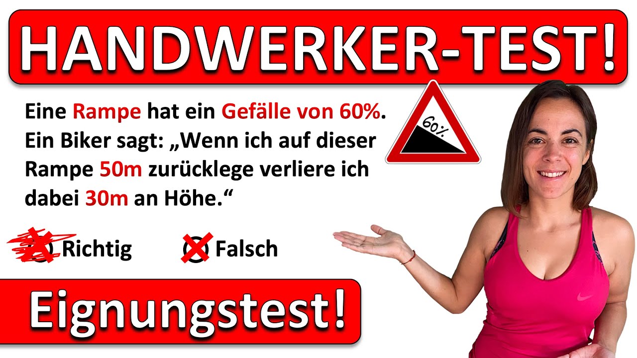 🚀🚀🚀 Schaffst DU den Mathe EINSTELLUNGSTEST für Handwerker? | Mathe Test Azubi im Handwerk