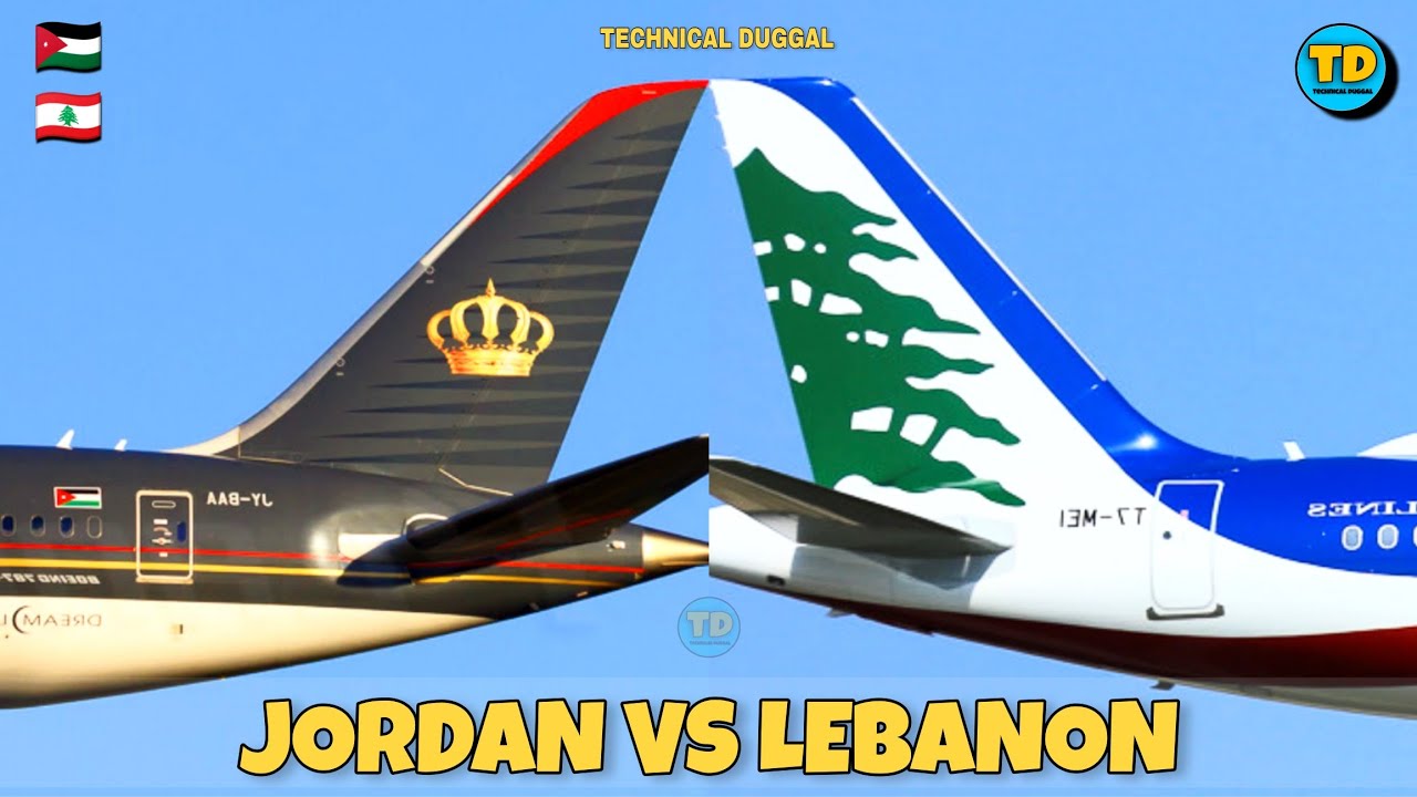 Royal Jordanian Airlines Vs Middle East Airlines Comparison 2023! 🇯🇴 Vs 🇱🇧