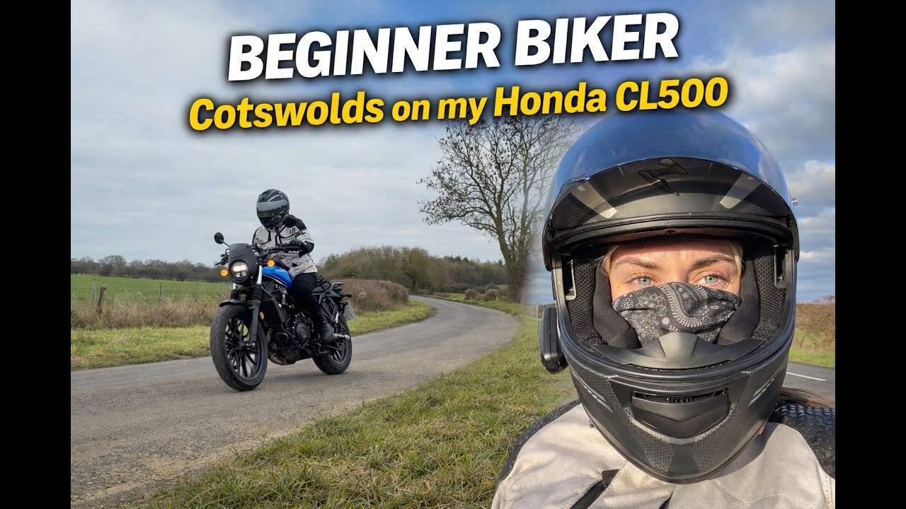 Beginner Biker - Cotswolds and The Oily Rag Bike Cafe on my Honda CL500 Motorbike