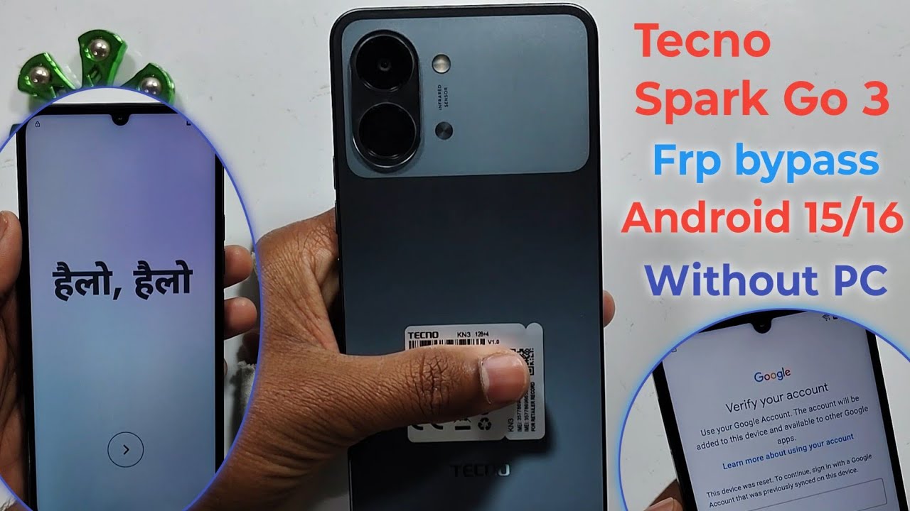 Tecno Spark Go 3 Frp bypass Android 15 || Tecno Spark Go 3 Google Account remove || No PC