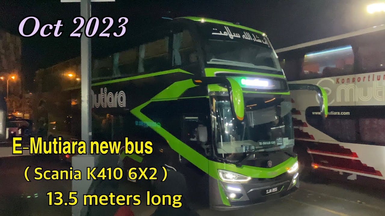 7 1/2 hours overnight bus from K.Bharu to TBS K.Lumpur by E-Mutiara | Travel Vlog Oct 2023