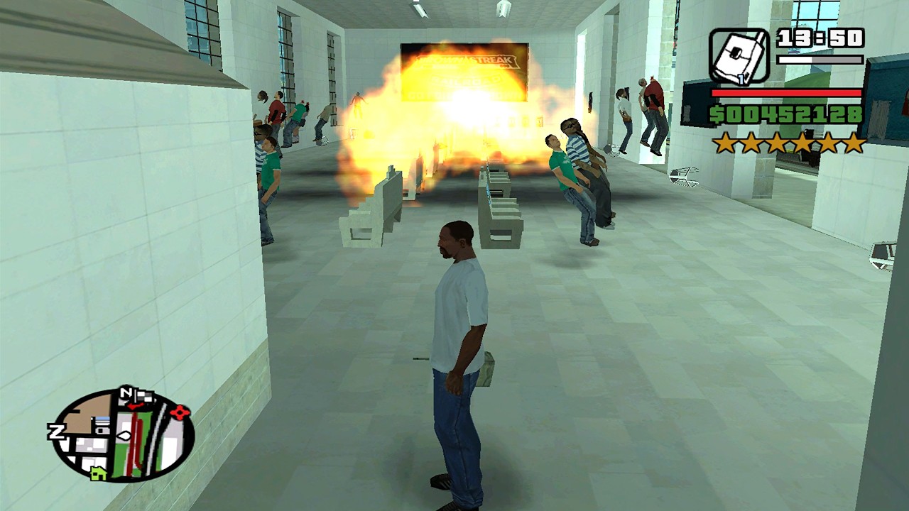 ⭐⭐⭐⭐⭐⭐SIX STARS WANTED LEVEL RAMPAGE WITH TANK | 6 STAR WANTED LEVEL ESCAPE IN GTA SAN ANDREAS