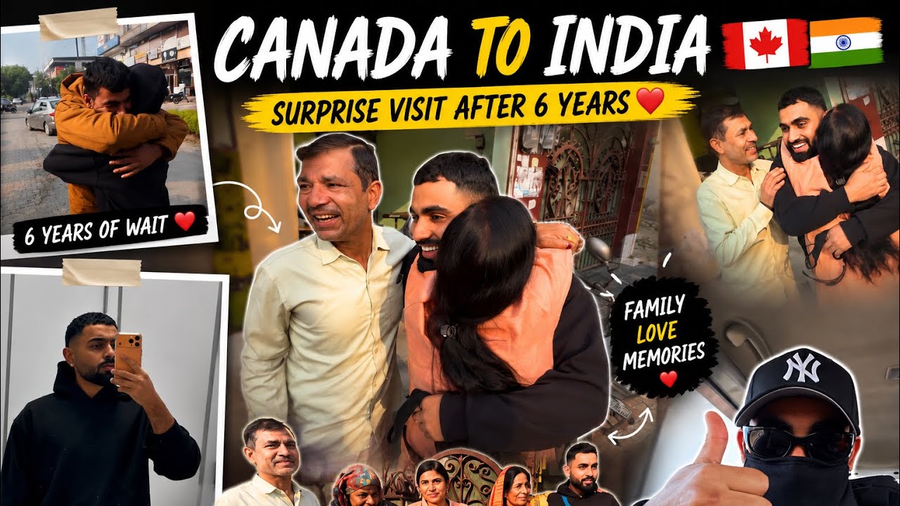 Surprising My Family in India After 6 Years 🇮🇳✈️🇨🇦 | CANADA TO INDIA | VIVEKS POV |