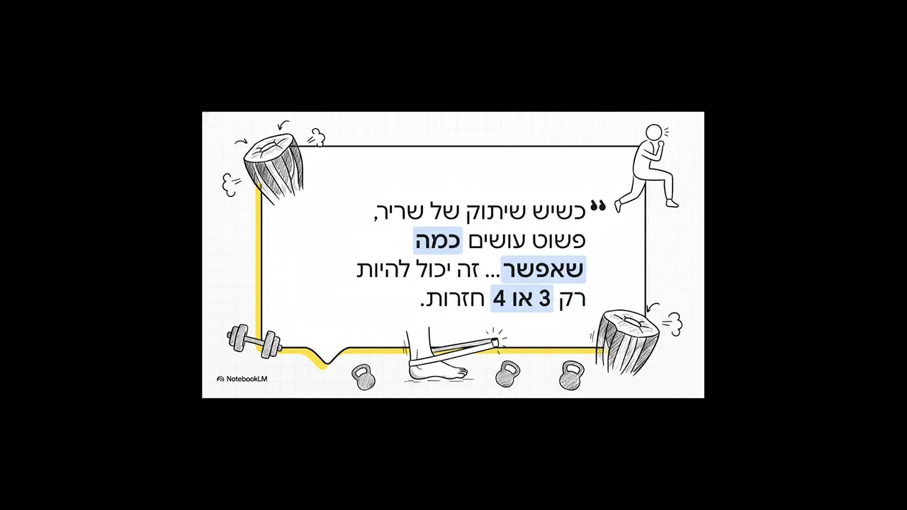 שיקום צניחת כף רגל: תרגילים לחיזוק השריר הטיביאלי הקדמי