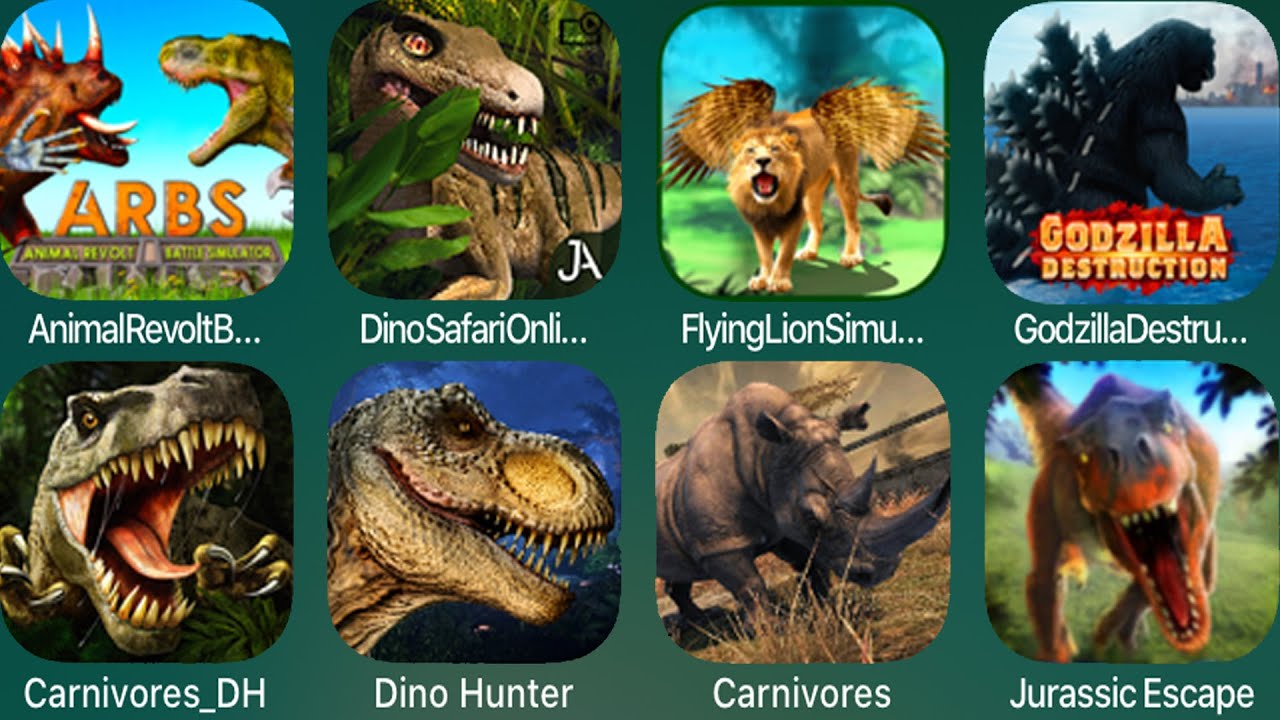 Animal Revolt Battle Simulator,Dino Safari Online Evolution,Flying Lion Simulator