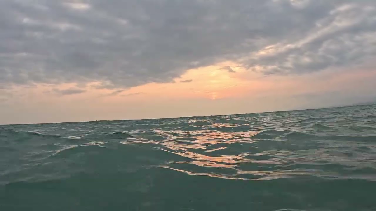 Закат из моря