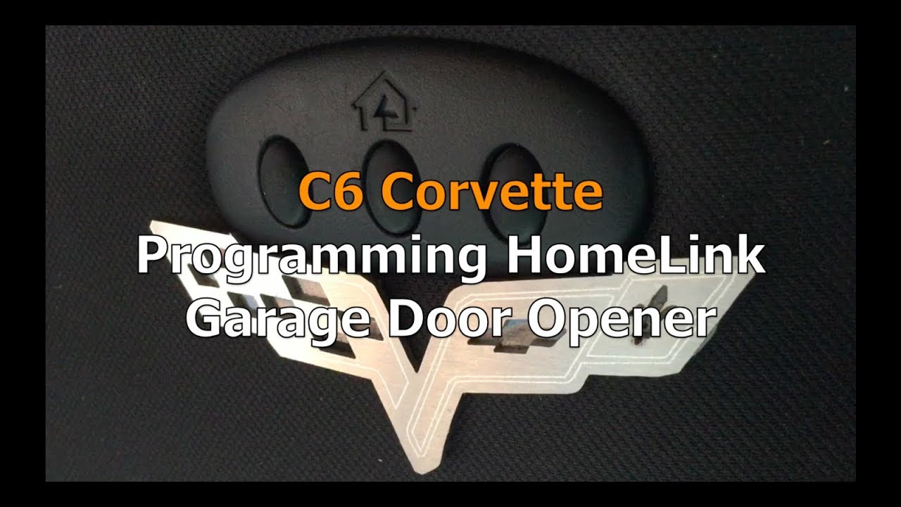 Программирование открывания гаражных ворот HomeLink для C6 Corvette