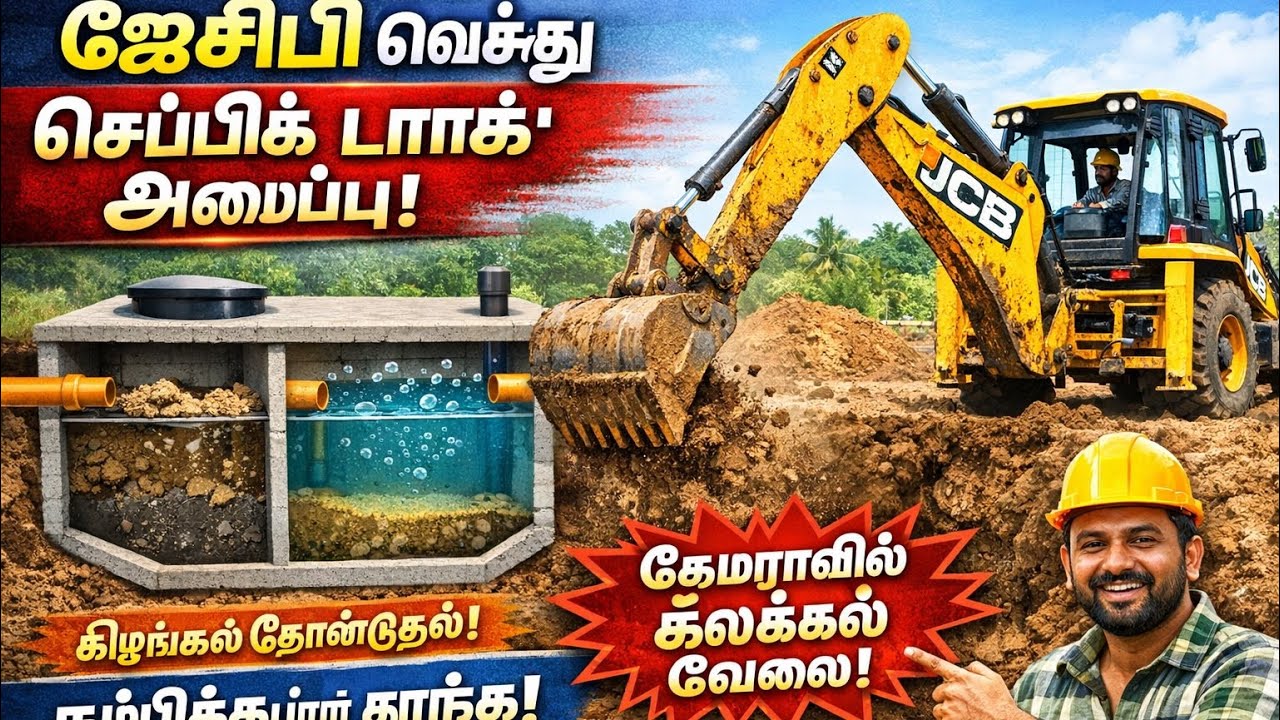JCB 3DX pulse Home 🏠 under ground water 💦 tank set Jcb work 