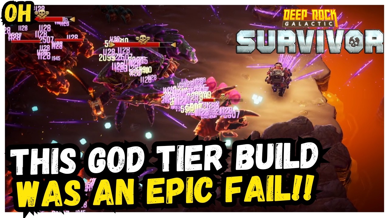 This GOD-TIER Build Was An EPIC Fail!! Deep Rock Galactic Survivor!