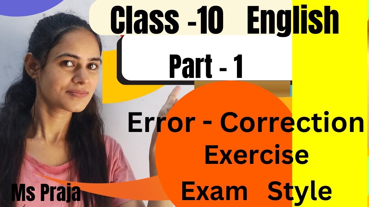 Class 10;Error-correction #class10 #errorcorrection#grammar #class10grammar#class10exampattern#viral