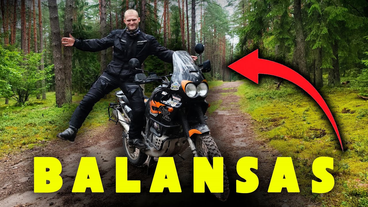 Enduro motociklo pamoka, BALANSAS. Duok penkis. Kaip važiuoti su motociklu
