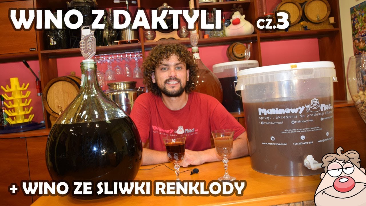 Wino z Daktyli cz.3 - próba smakowa po 6 miesiącach + wino ze śliwki renklody :)