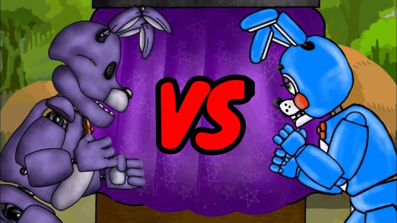 (Dc2/FNaF) Bonnie VS Toy Bonnie