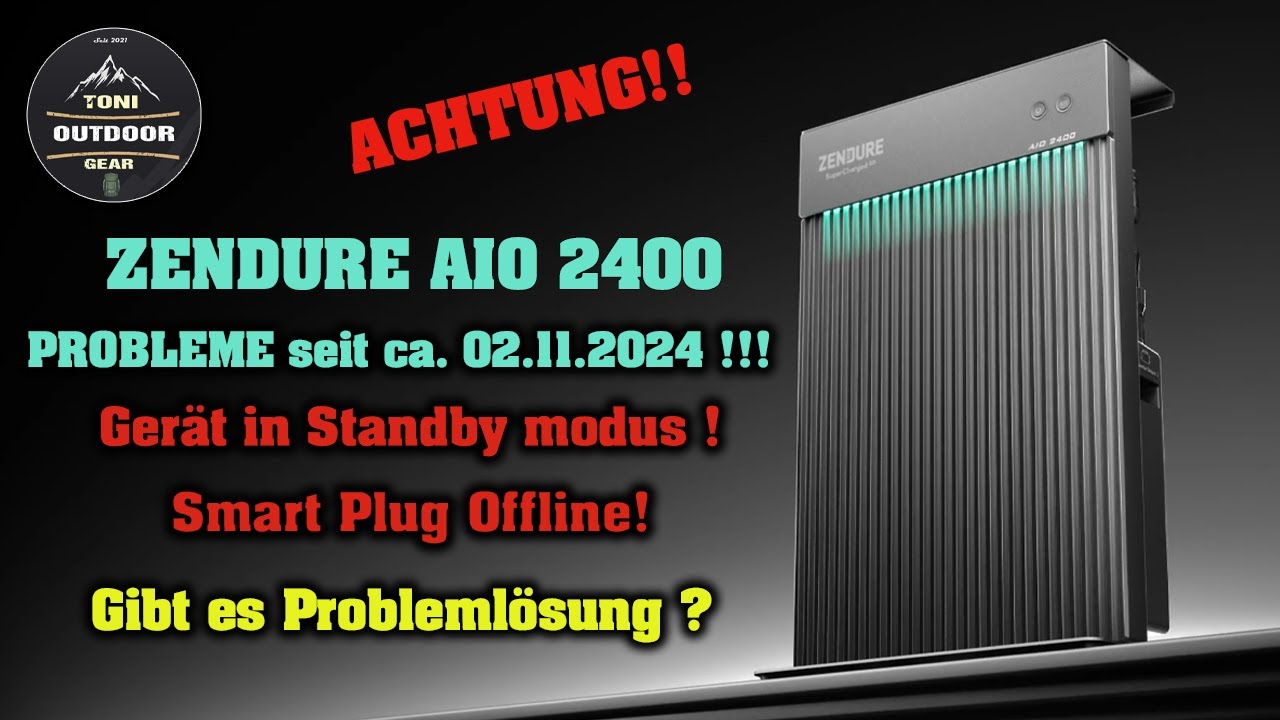 Zendure AIO 2400 Probleme seit ca.02.11.2024 Gerät in Standby - Smart Plug Offline #zendure #aio2400