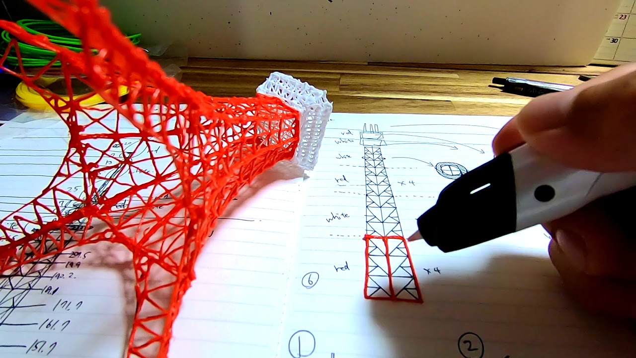 【3Dペン】東京タワーの作り方