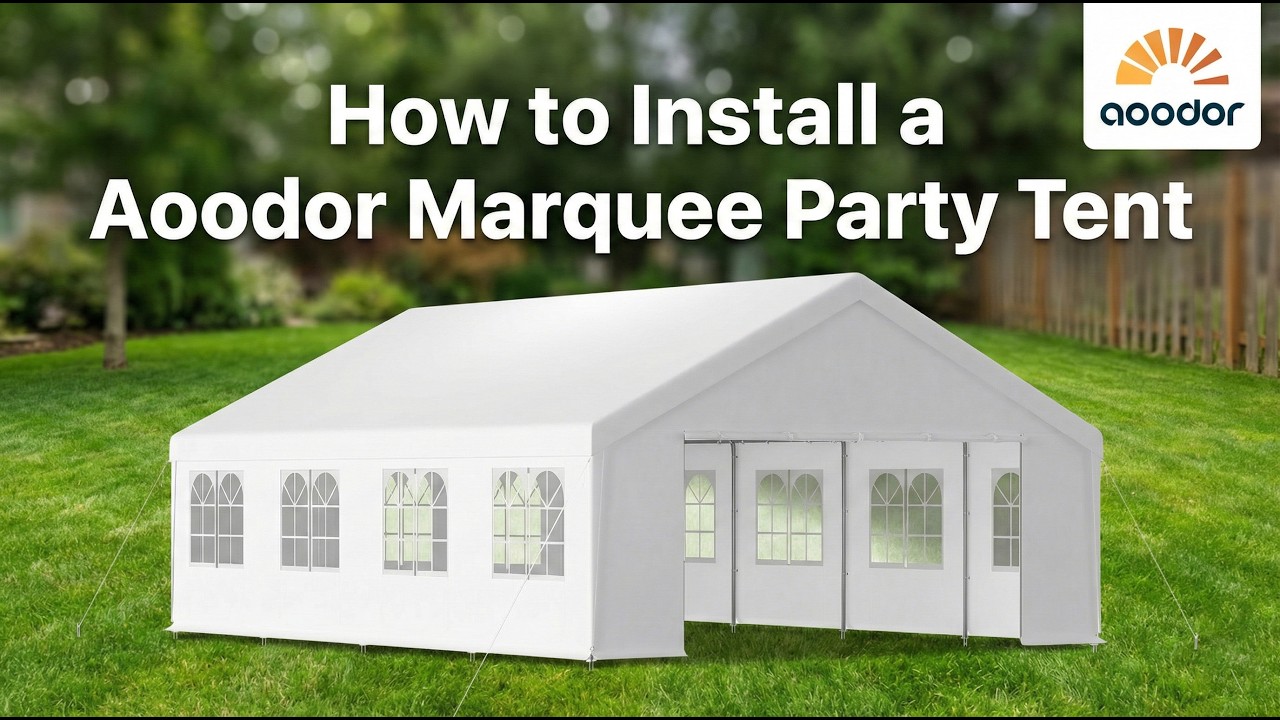 How to Install a Aoodor Marquee Party Tent