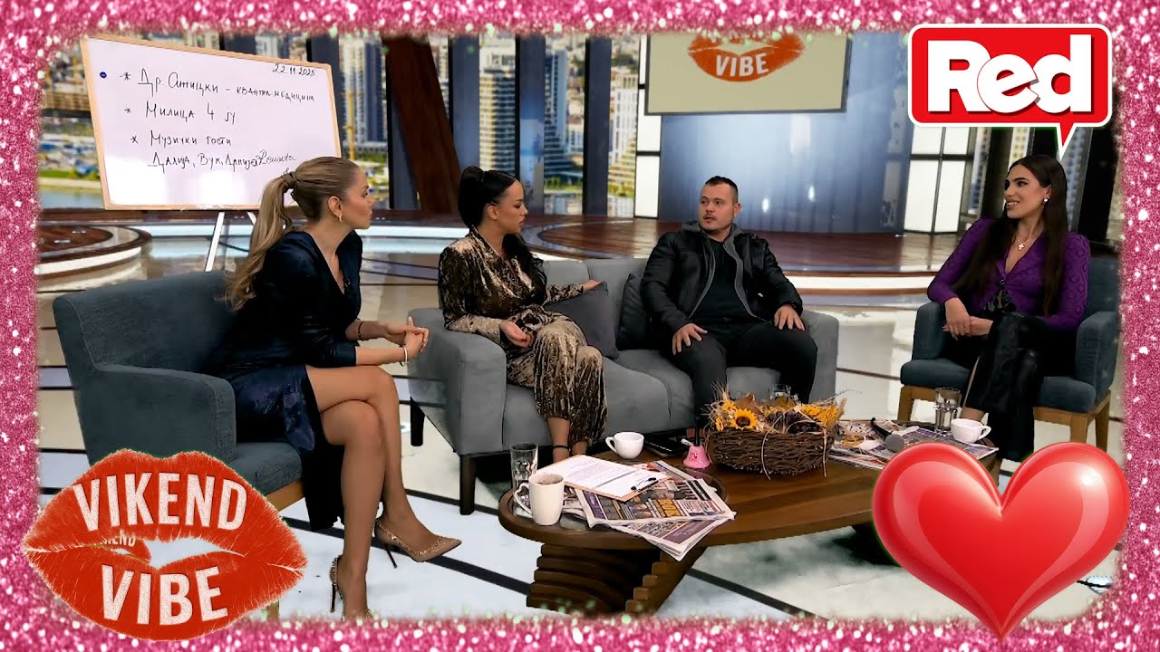 Vikend Vibe - gosti: Dalija Toković i Danijel Dožić - 22.11.2025. - Red TV
