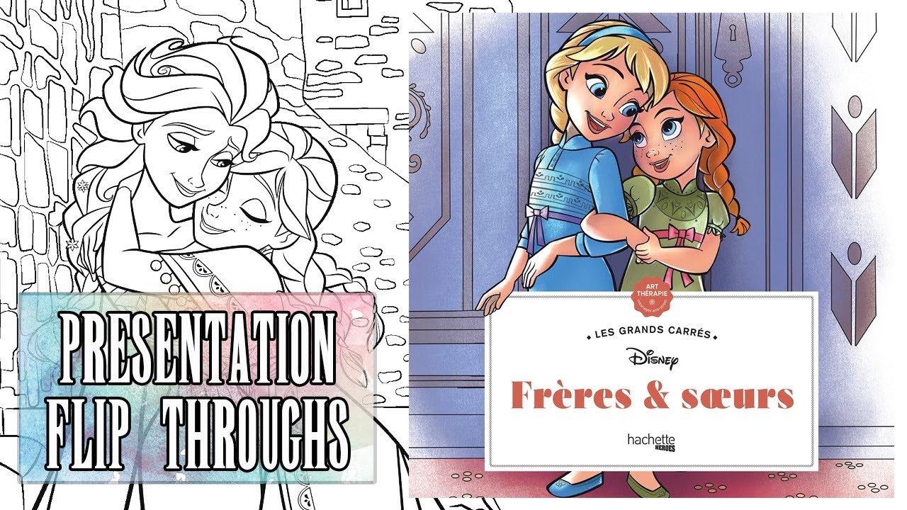 Présentation Grand carré frères et Soeurs   (coloriage)