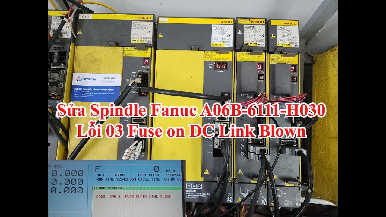 Sửa Spindle Fanuc A06B-6111-H030 lỗi 03 nhanh chóng lấy ngay